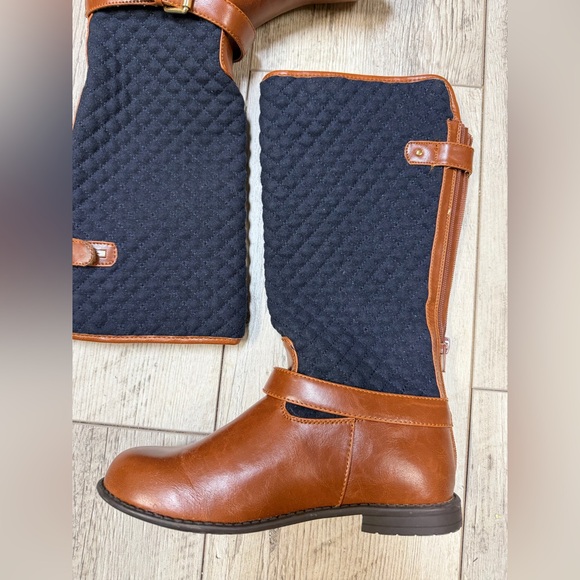 Tommy Hilfiger Andrea Equestrian Boots Quilted Women’s Size 5 - Picture 3 of 9